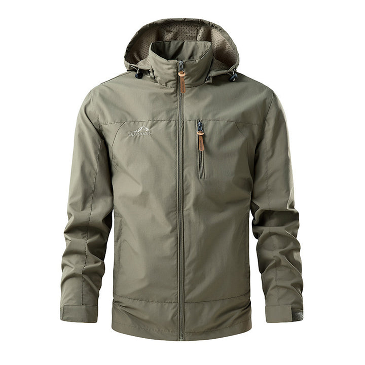 Men's Lightweight Functional Jacket with Removable Hood Mune Fashion