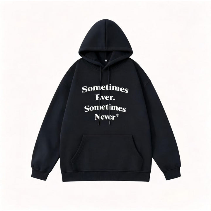 Unisex Oversize Hoodie with Statement Print and Kangaroo Pocket Mune Fashion