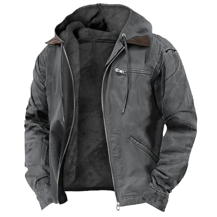 Men's Fashion Leisure Jacket with Hood
