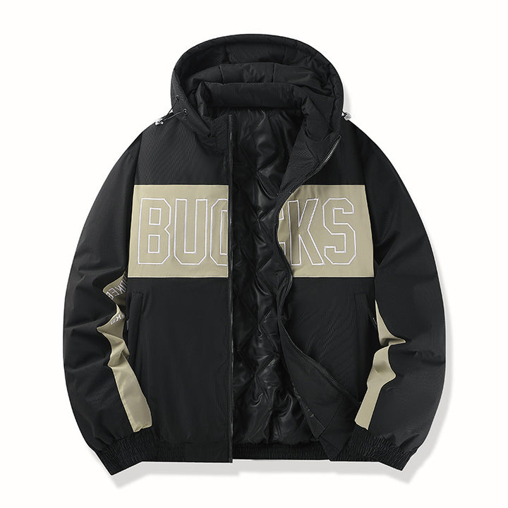 Men's sporty transitional jacket with high collar Mune Fashion