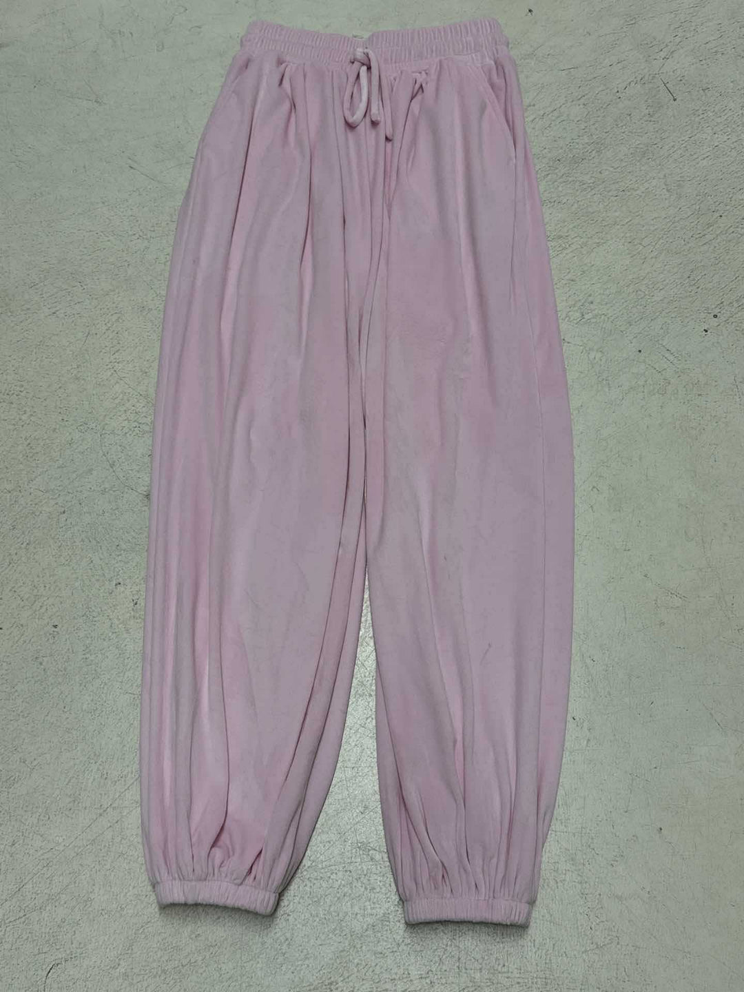 Women's loose lounge palazzo pants with elastic comfort waistband, drawstring, and balloon-shaped hem Mune Fashion