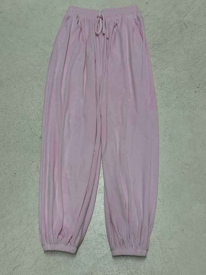 Women's loose lounge palazzo pants with elastic comfort waistband, drawstring, and balloon-shaped hem Mune Fashion