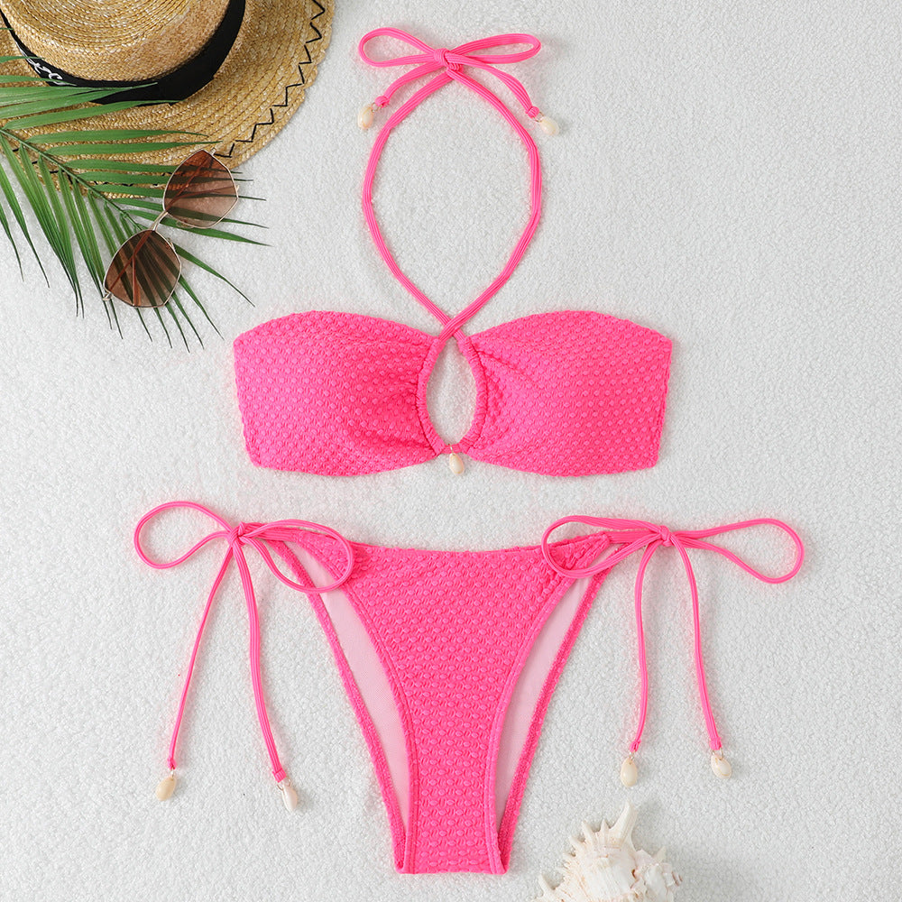 Women’s bikini set with elegant tie-strap system and trendy cut-out Mune Fashion