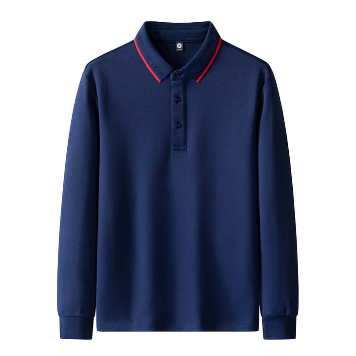 Women's polo shirt with long sleeves and button details Mune Fashion