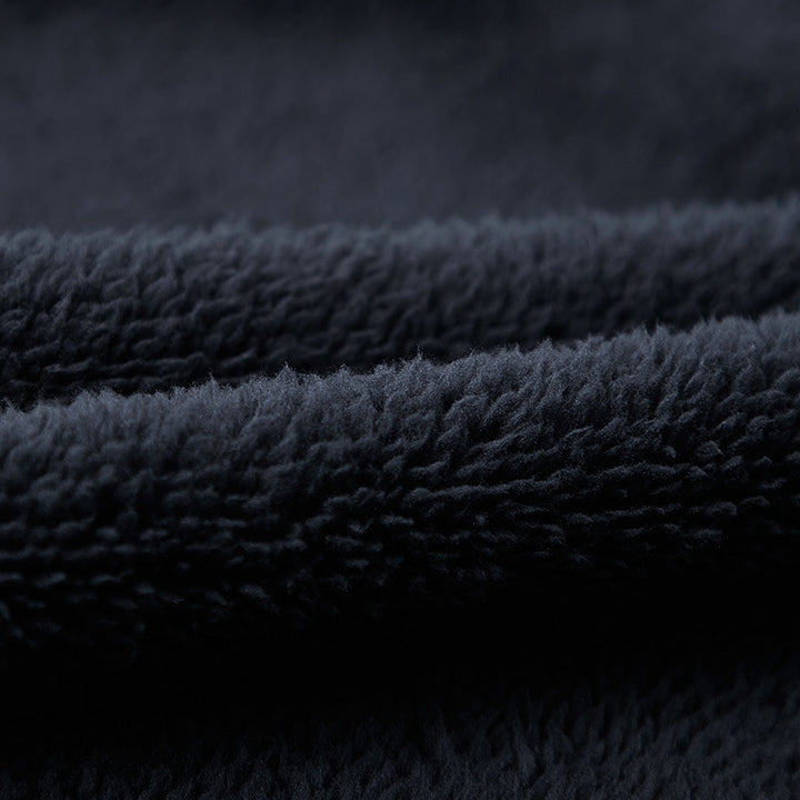 Men's thermo fleece jacket with double-layered sherpa inner lining and standing collar Mune Fashion