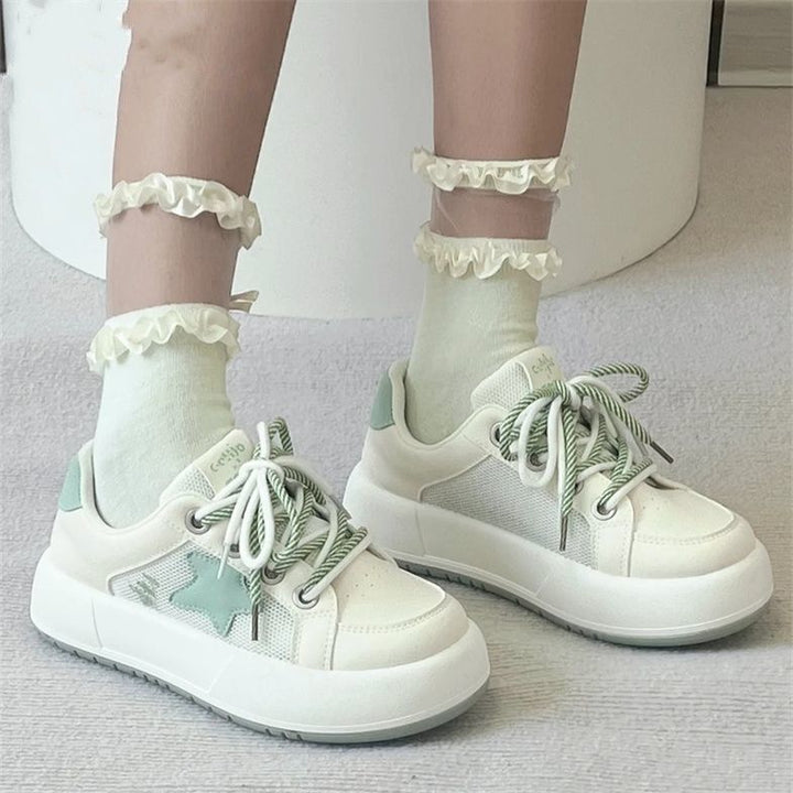 Women Sportive Sneakers with fashionable mesh design and non-slip sole Mune Fashion