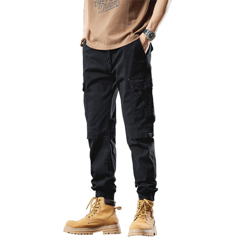 Men's Robust Ripstop Cargo Joggers with Ergonomic Knee Inserts, Velcro Flaps, and Adjustable Hem Mune Fashion