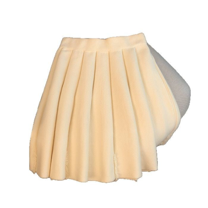 Women's Stylish Pleated Skirt with Textured Design Mune Fashion