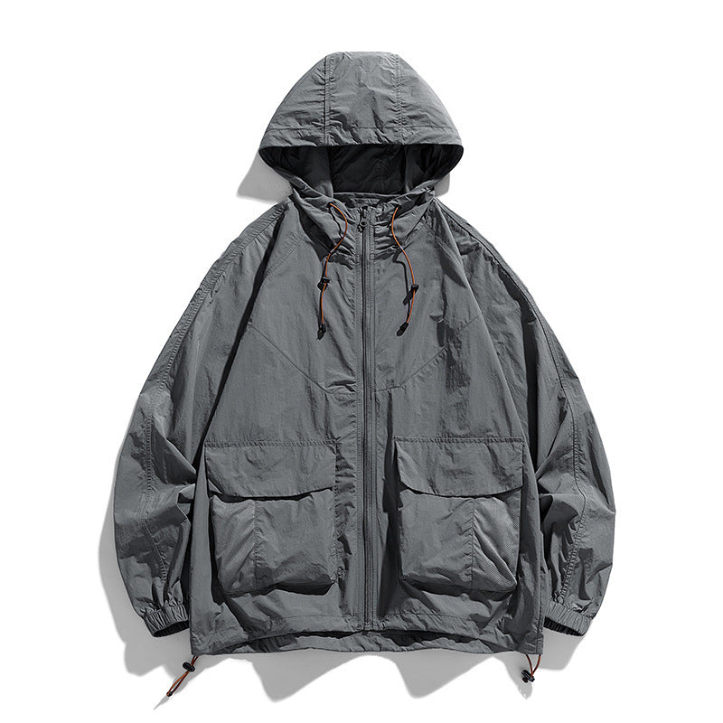 Ladies Lightweight Outdoor Jacket with Hood and Pockets Mune Fashion