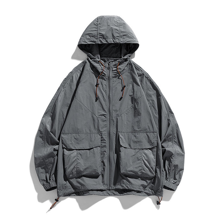 Ladies Lightweight Outdoor Jacket with Hood and Pockets Mune Fashion
