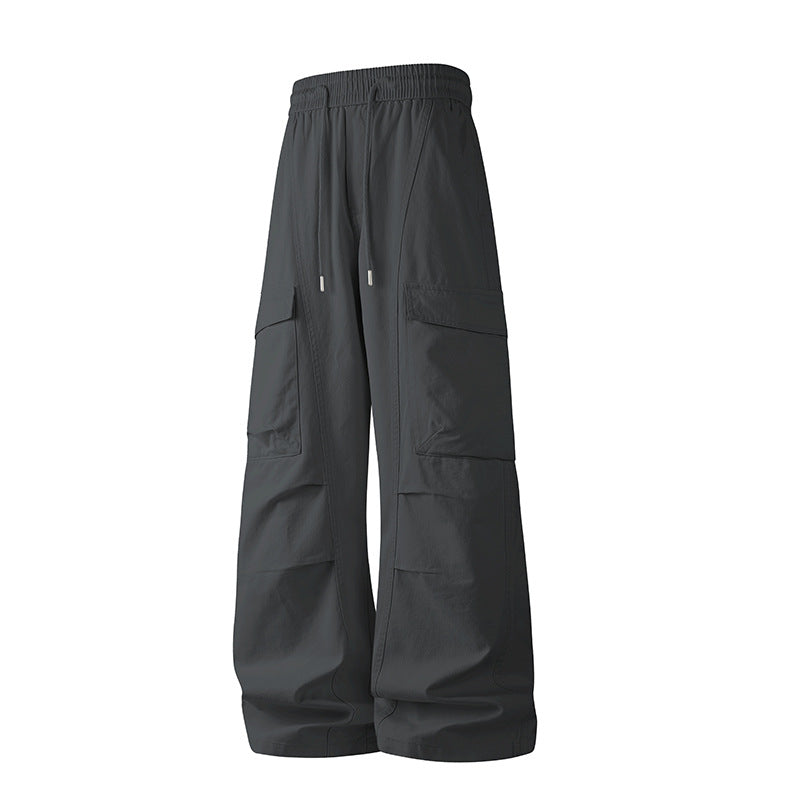 Herren Baggy-Cargo-Hose mit tiefem Schritt, Oversized-Silhouette und aufgesetzten Utility-Taschen Mune Fashion