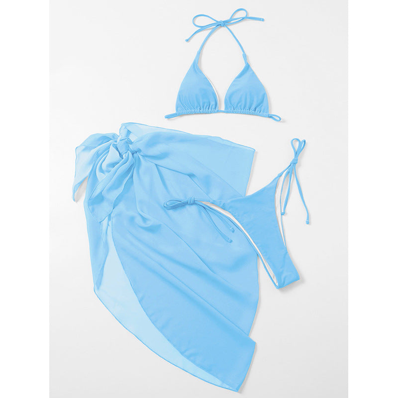 Women's bikini set with draped wrap skirt Mune Fashion