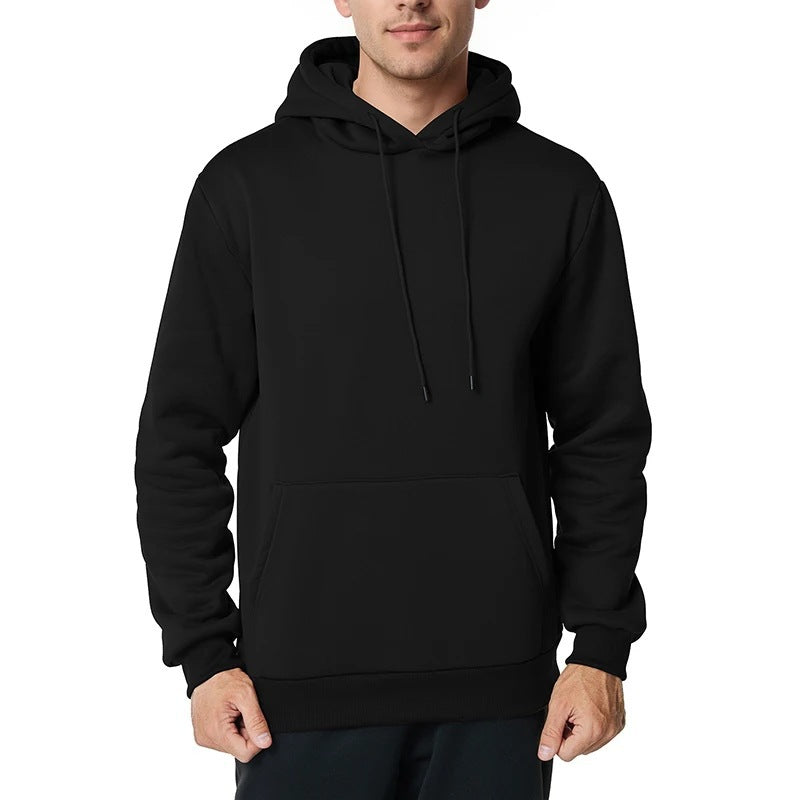 Men's nan minimalist hoodie with soft fleece lining and kangaroo pocket Mune Fashion