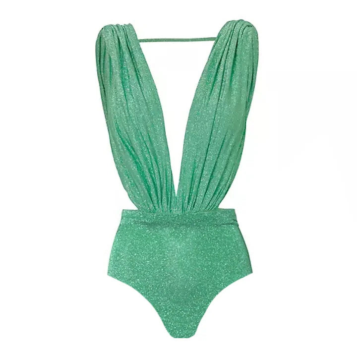Ladies Glamorous One-Piece Swimsuit with Sophisticated Cut Mune Fashion