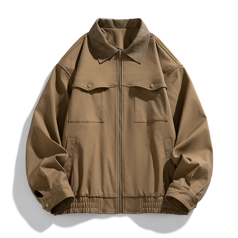 Men's Fashionable Nylon Jacket with Pockets Mune Fashion