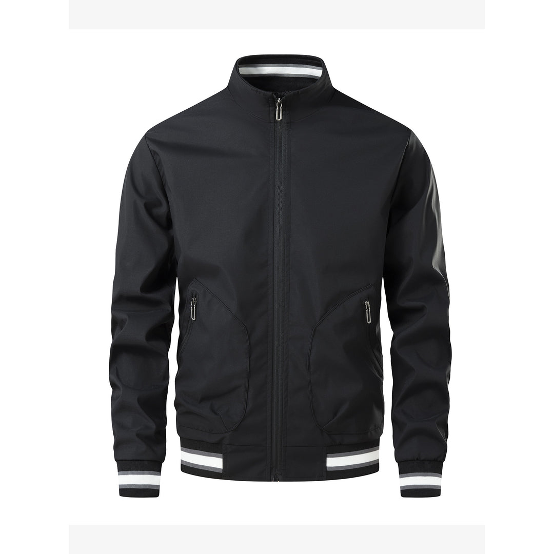 Men's sporty lightweight transitional jacket with high collar Mune Fashion