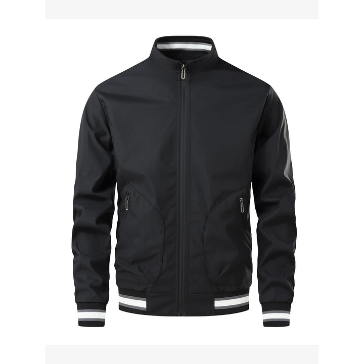 Men's sporty lightweight transitional jacket with high collar Mune Fashion