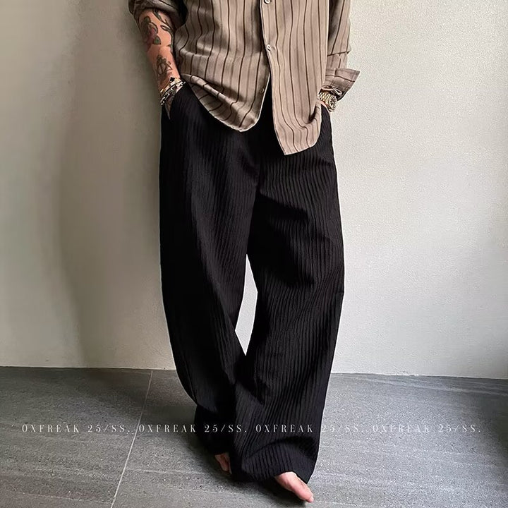 Men's Elegant Striped Pants Mune Fashion