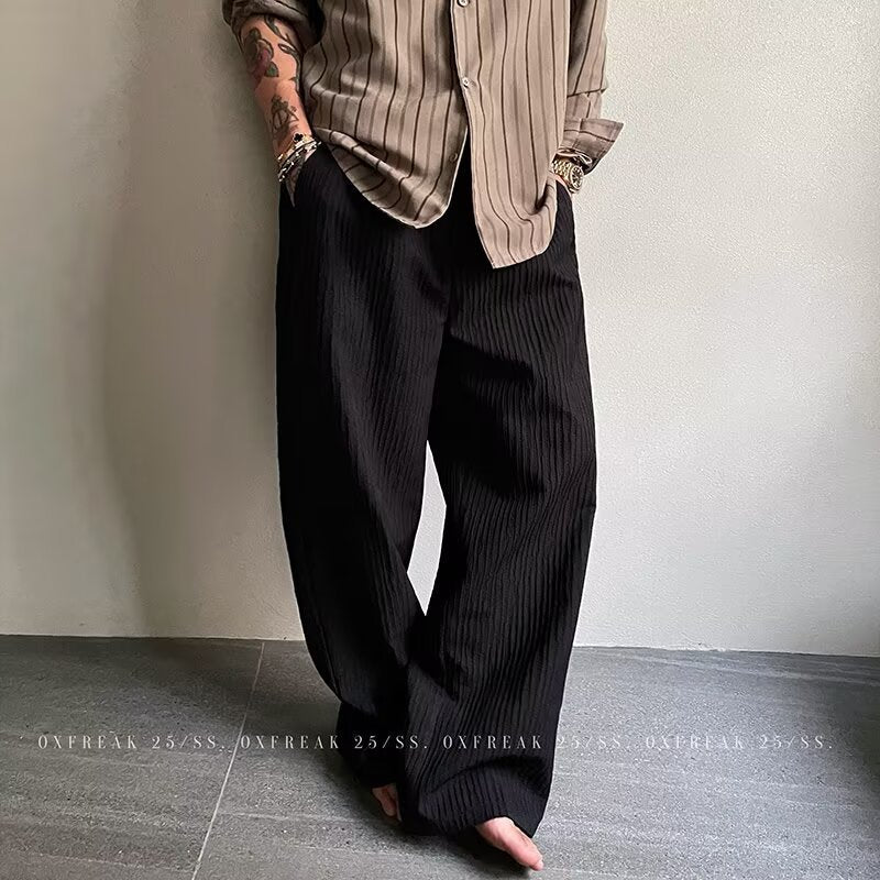 Men's Elegant Striped Pants Mune Fashion