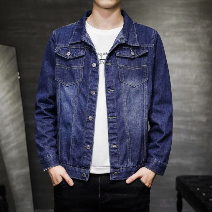 Men's denim jacket with chest pockets Mune Fashion