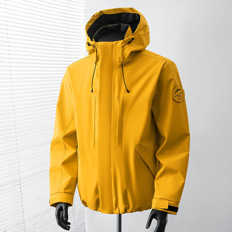 Men's functional jacket with hood