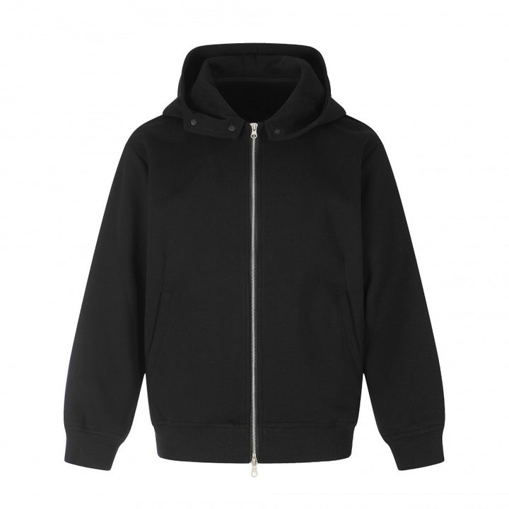 Unisex Boxy Hoodie Jacket in Minimal Style with Two-Way Metal Zipper and Concealed Side Seam Pockets Mune Fashion