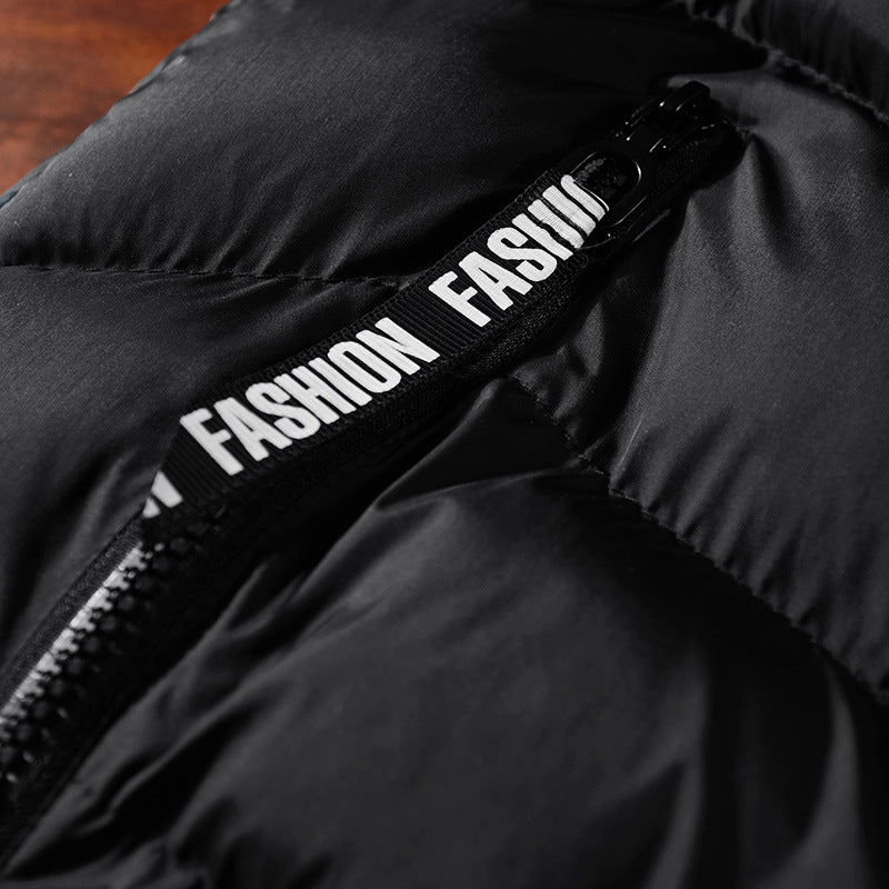 Men's Padded Quilted Vest with Windproof Outer Shell and Zipper Pockets Mune Fashion