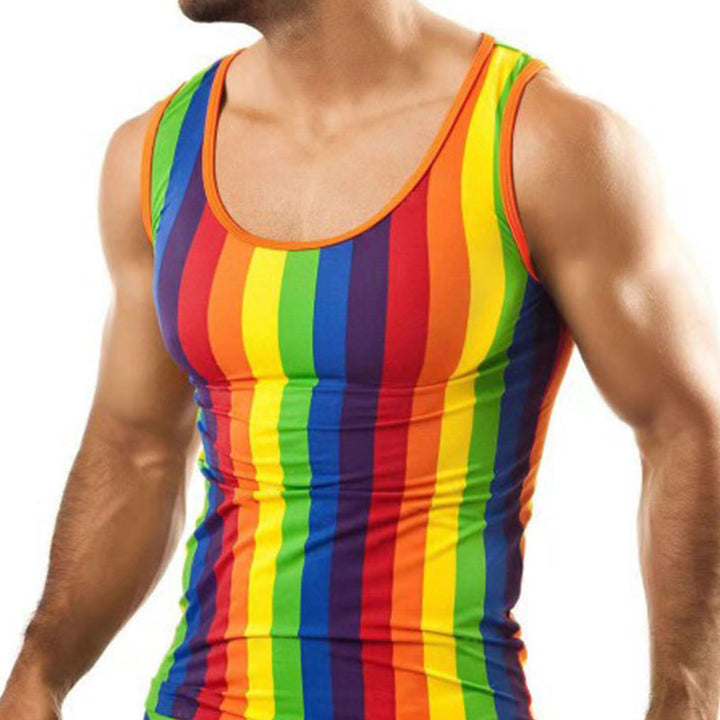 Men's figure-hugging round-neck tank top made of stretch jersey with a body-hugging fit Mune Fashion
