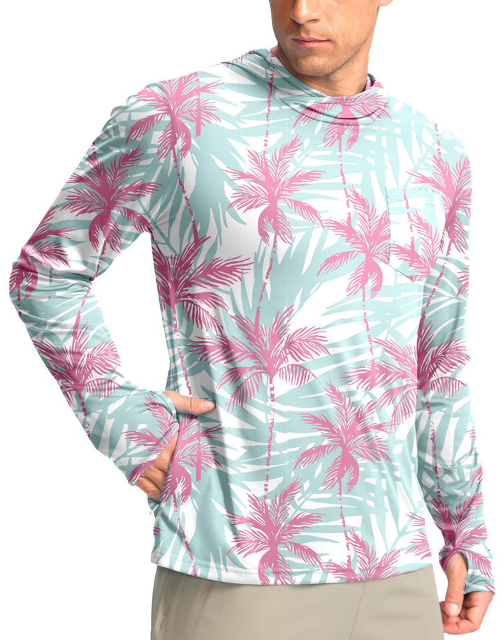 Men's functional shirt with hood and pockets