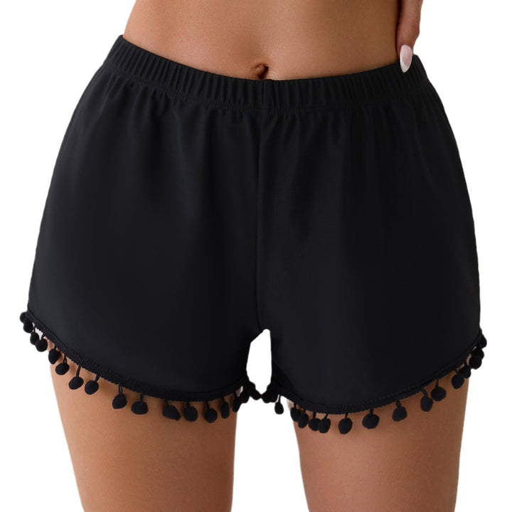 Women’s summer swim shorts with playful pompom decor Mune Fashion