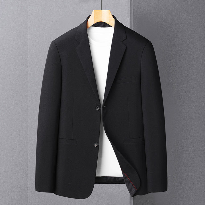 Men's Lightweight Linen Look Blazer with Notch Lapel and Unlined Construction Mune Fashion