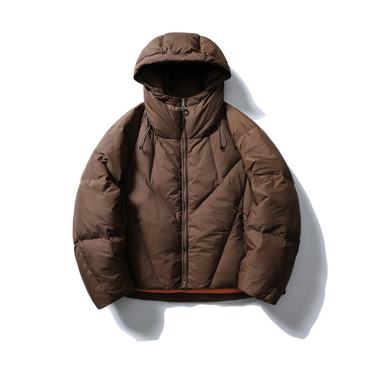 Unisex Lightweight Quilted Puffer Jacket with High Hood and Thermal Insulation Mune Fashion