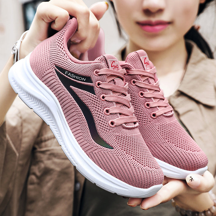 Women's nano ultra-lightweight knit fitness sneakers with seamless breathable mesh, shock-absorbing EVA honeycomb outsole, and reinforced toe cap Mune Fashion