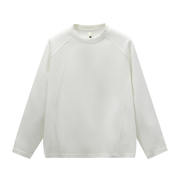 Unisex Oversize Round Neck Sweatshirt with Raglan Seams and Fine Texture Mune Fashion