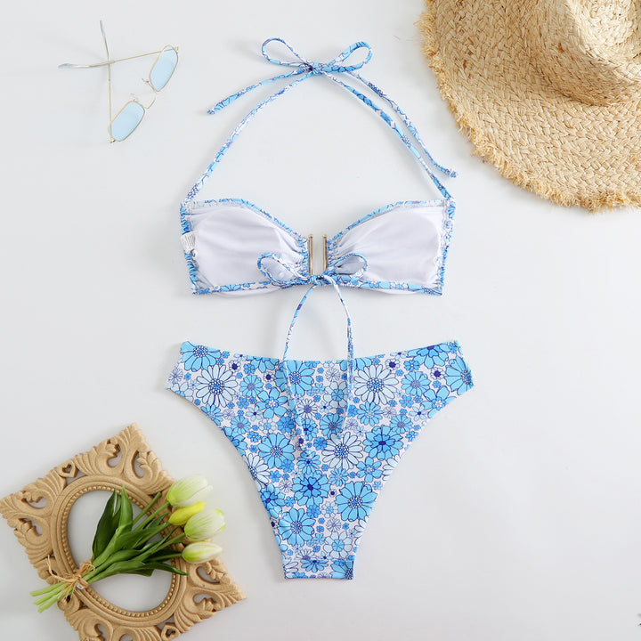 Women Bikini Set with fashionable ruffles and adjustable straps Mune Fashion