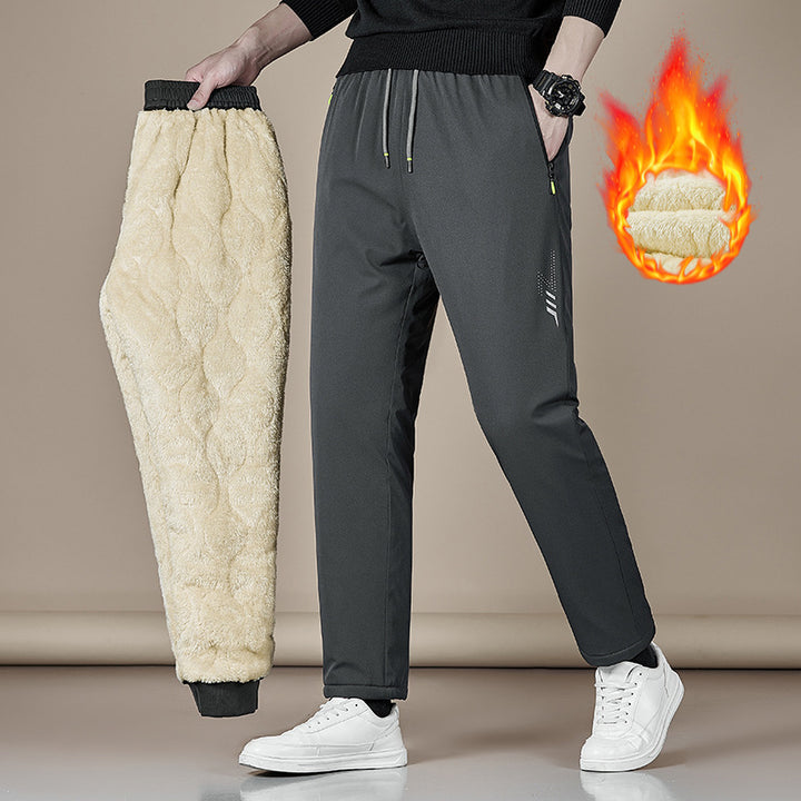 Men's nano windproof softshell pants with removable Sherpa lining Mune Fashion