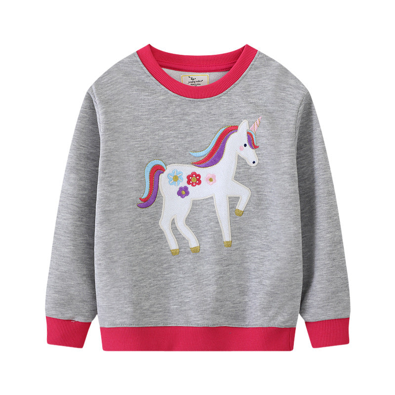 Girls sweatshirt with colorful unicorn motif Mune Fashion