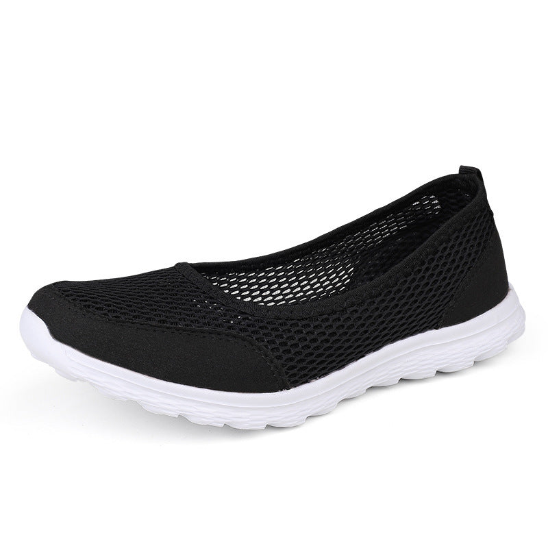 Ladies nan breathable mesh ballerina sneakers with flexible non-slip outsole and padded insole Mune Fashion