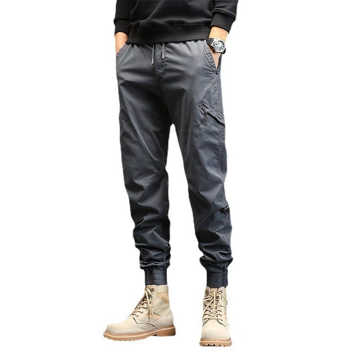 Men's Technical Cargo Jogging Pants with Cuffs and Multifunctional Pockets Mune Fashion