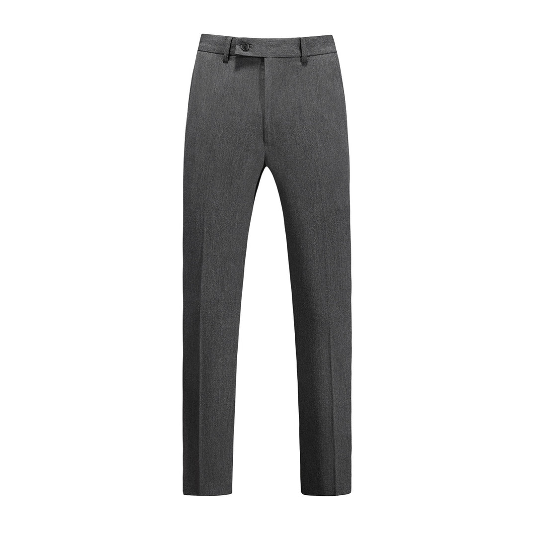 Men's narrow pleat dress pants made of stretchy cotton blend with straight leg Mune Fashion