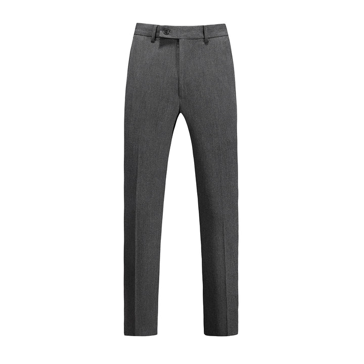Men's narrow pleat dress pants made of stretchy cotton blend with straight leg Mune Fashion
