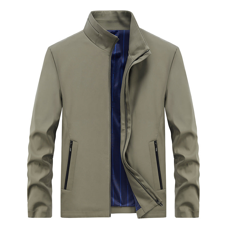 Men's Urban Softshell Transition Jacket with Stand-Up Collar, Concealed Zipper & Fine Lining Mune Fashion