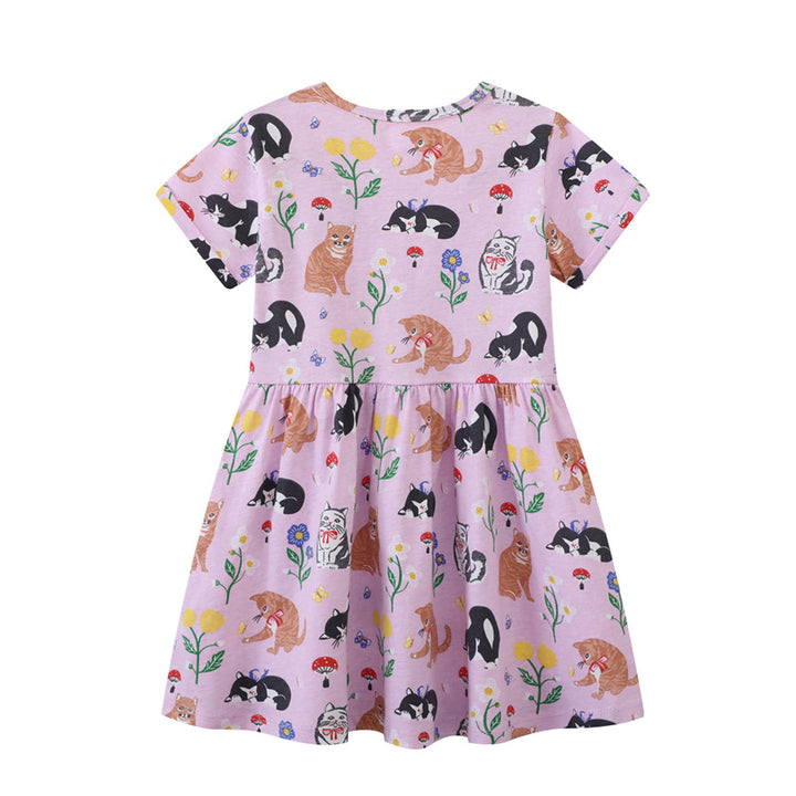 Girls T-Shirt Dress with Creative Pocket Design Mune Fashion