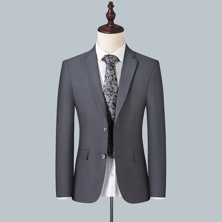 Men's Slim Fit Single-Breasted Business Blazer with Two-Button Silhouette Mune Fashion