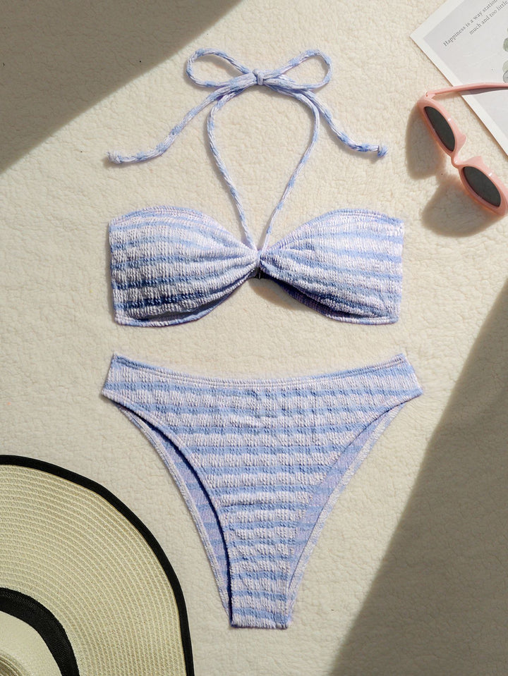 Women's bikini set with textured surface Mune Fashion