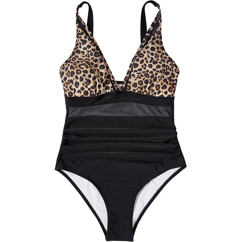 Women High-Cut Two-Piece Swimsuit in Leo Design Mune Fashion