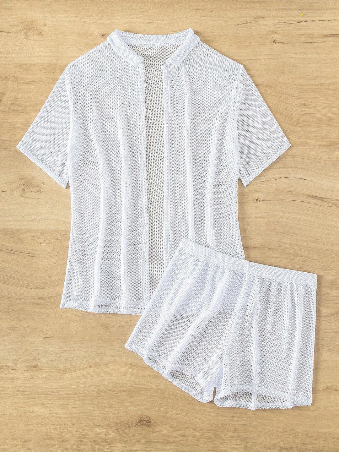 Women's Sporty Short Sleeve Set with Breathable Structure Mune Fashion