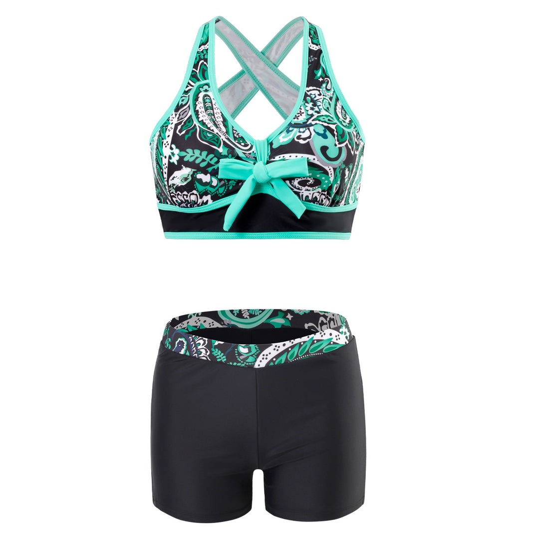 Ladies sporty swimsuit with innovative cross-back design Mune Fashion