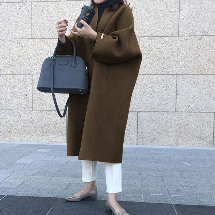 Elegant Long Wool Coat Women