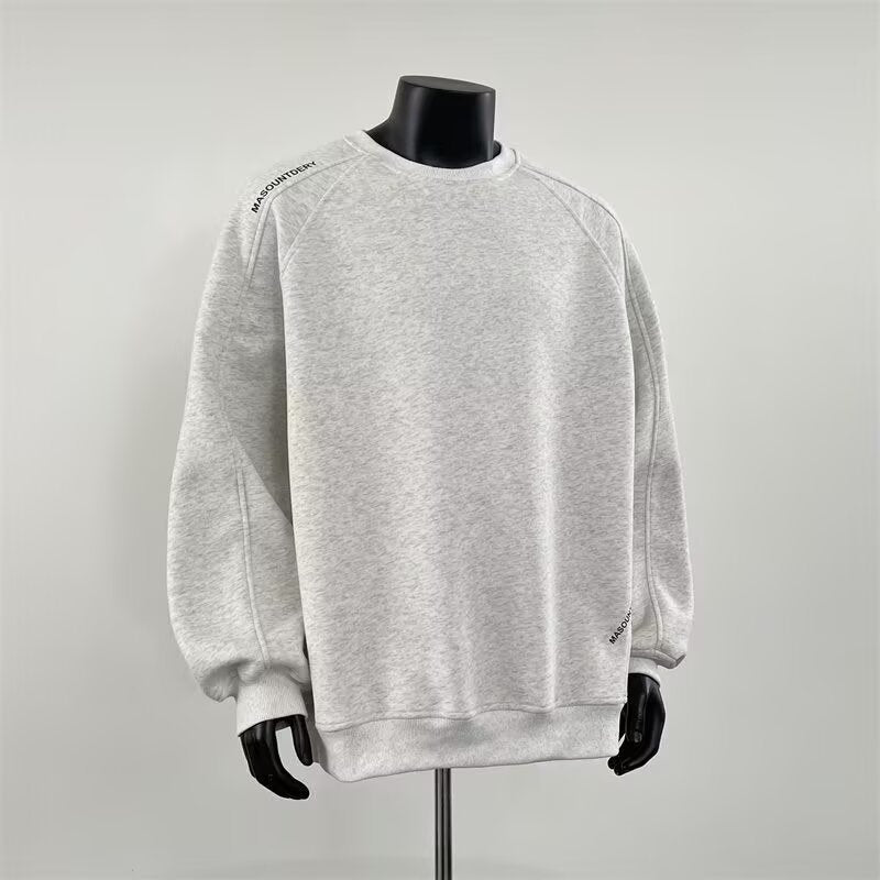 Men's Stylish Sweatshirt with Shoulder Patch Design Mune Fashion